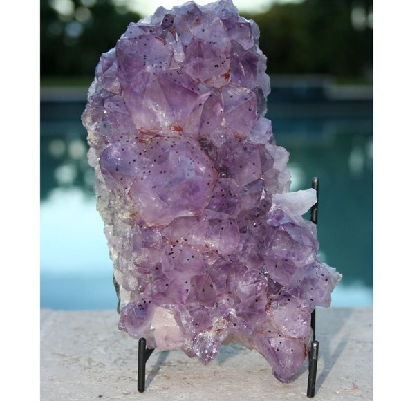 Uruguayan Deep Purple Amethyst Cluster, Amethyst Cathedral, Amethyst Druze, Crys - Picture 2 of 5